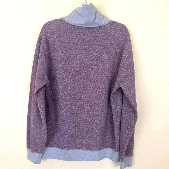 Bonobos Purple/Gray 100% Cotton High Collar Button Shetland Sweater Size XL - Picture 6 of 10